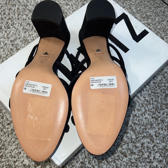 🆕SCHUTZ FELISA SANDAL HEEL BLACK SIZE 9 - Picture 4 of 5